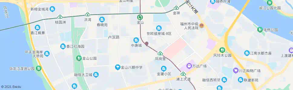 福州金洲卢滨路口_公交站地图_福州公交_妙搜公交查询2025