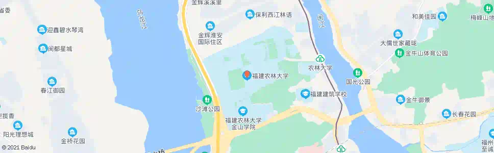 福州大学城农林大学_公交站地图_福州公交_妙搜公交查询2025