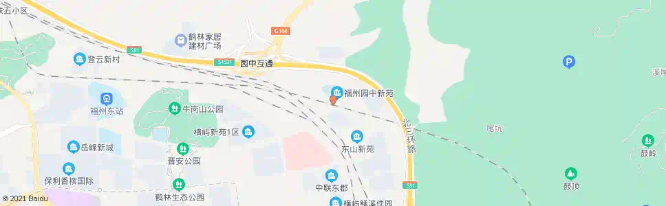 福州园中村_公交站地图_福州公交_妙搜公交查询2025