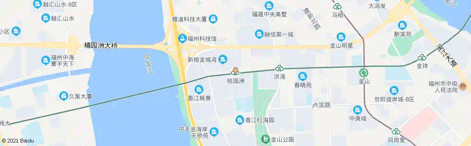 福州橘园洲_公交站地图_福州公交_妙搜公交查询2025