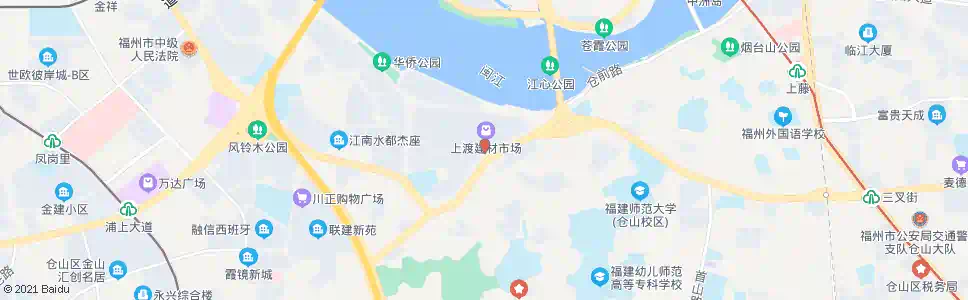 福州上渡桥头_公交站地图_福州公交_妙搜公交查询2025