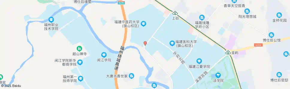 福州福建中医药大学(首末站)_公交站地图_福州公交_妙搜公交查询2025