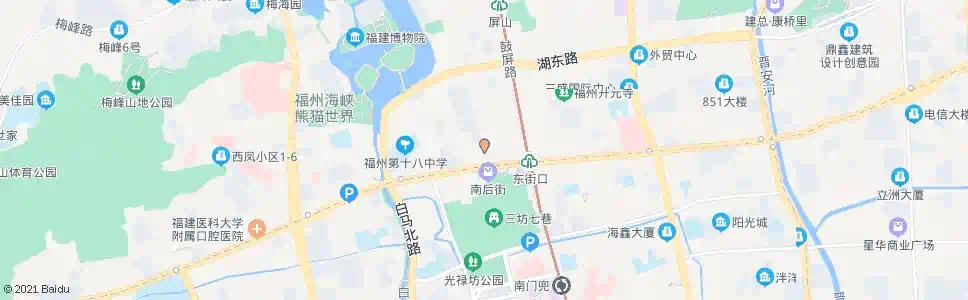 福州达明路_公交站地图_福州公交_妙搜公交查询2025