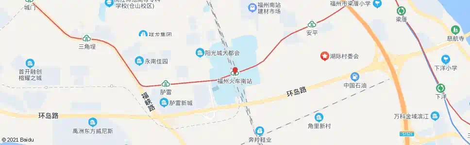 福州赤锡街头_公交站地图_福州公交_妙搜公交查询2025