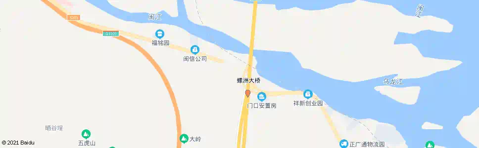 福州螺洲大桥南_公交站地图_福州公交_妙搜公交查询2025