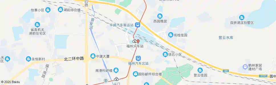 福州火车站南广场_公交站地图_福州公交_妙搜公交查询2025