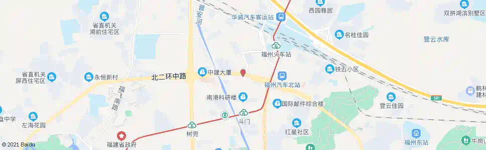 福州电建二公司_公交站地图_福州公交_妙搜公交查询2025