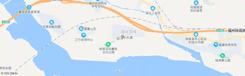 福州坛山(领域别墅)_公交站地图_福州公交_妙搜公交查询2025