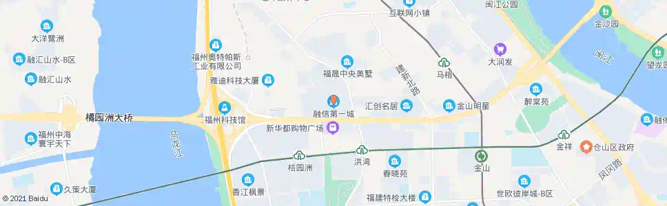 福州融信第一城_公交站地图_福州公交_妙搜公交查询2025