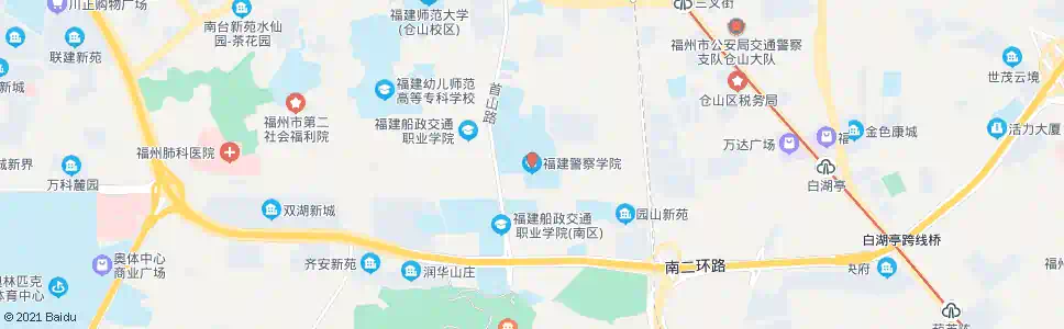 福州福建警察学院_公交站地图_福州公交_妙搜公交查询2025