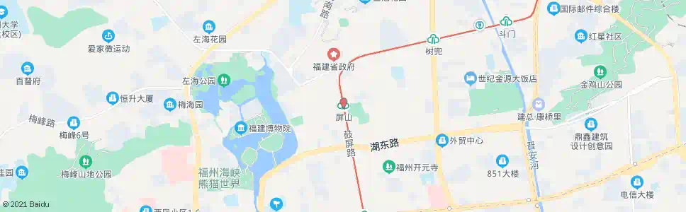 福州屏山站_公交站地图_福州公交_妙搜公交查询2025