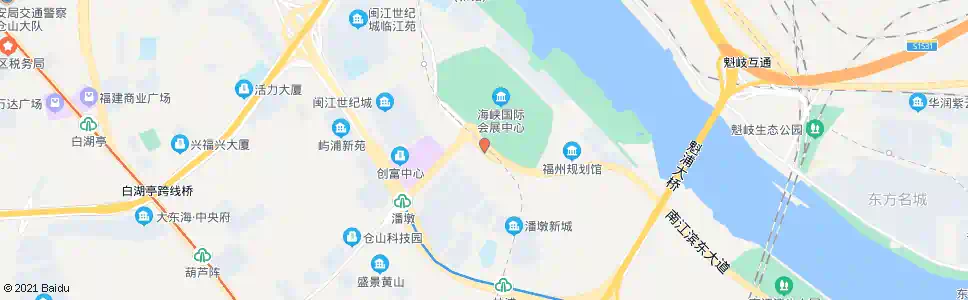 福州福州海峡国际会展中心(潘墩)_公交站地图_福州公交_妙搜公交查询2025