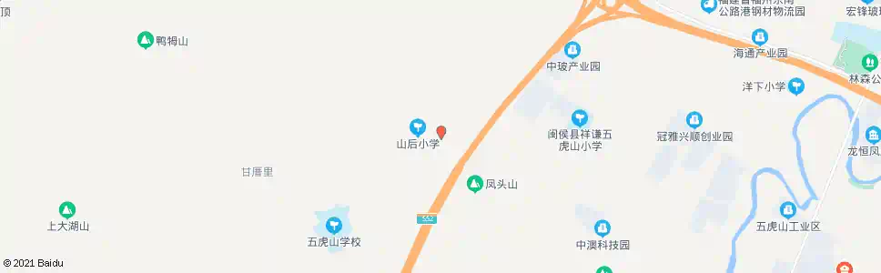 福州虎山村_公交站地图_福州公交_妙搜公交查询2025