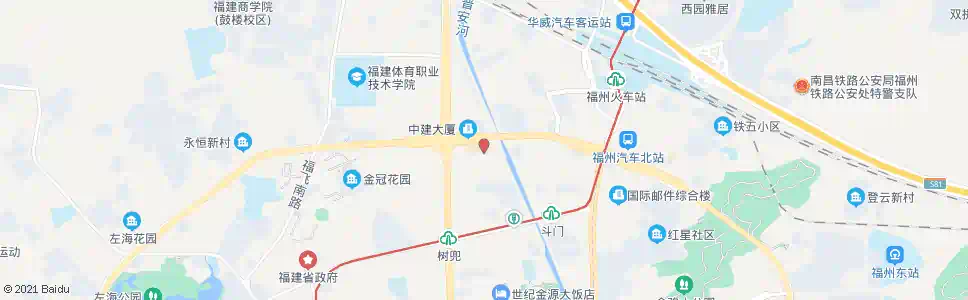 福州茶园桥(省老年医院)_公交站地图_福州公交_妙搜公交查询2025