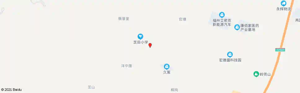 福州芝田村_公交站地图_福州公交_妙搜公交查询2025