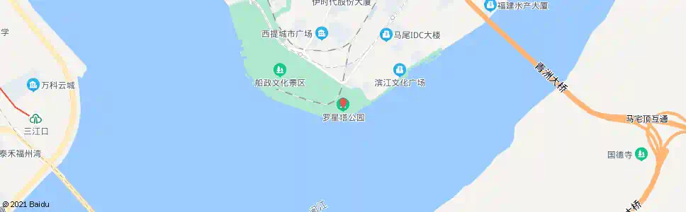 福州罗星塔公园_公交站地图_福州公交_妙搜公交查询2025