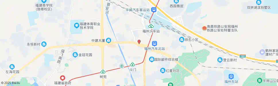 福州斗门(北环中路)_公交站地图_福州公交_妙搜公交查询2025