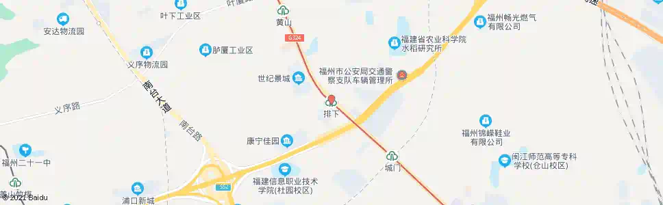 福州排下站_公交站地图_福州公交_妙搜公交查询2025
