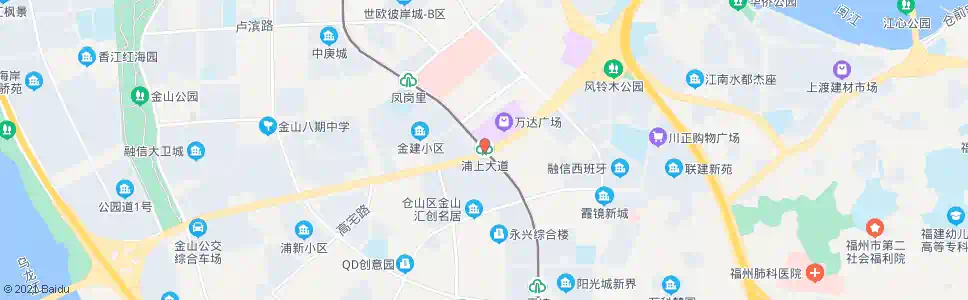 福州浦上大道_公交站地图_福州公交_妙搜公交查询2025