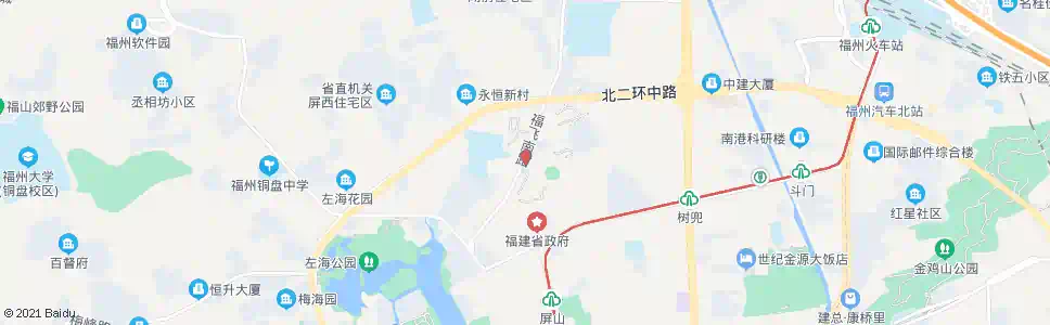 福州省府办干训中心_公交站地图_福州公交_妙搜公交查询2025