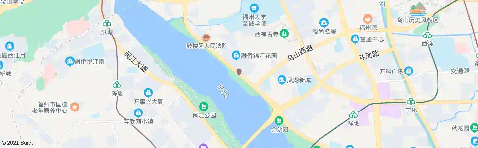 福州锦江园_公交站地图_福州公交_妙搜公交查询2025