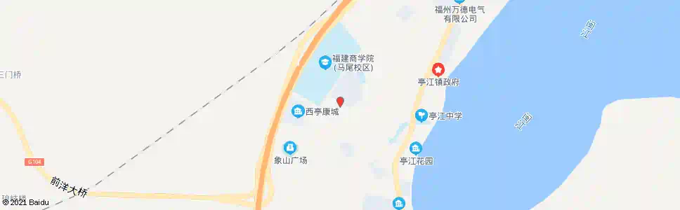 福州亭江集贸市场_公交站地图_福州公交_妙搜公交查询2025
