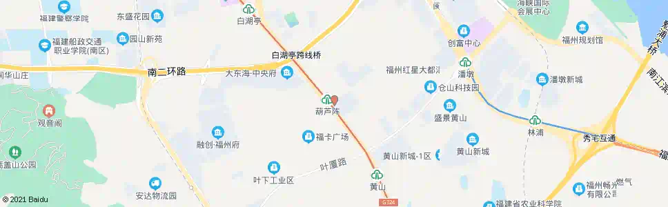 福州盖山投资区_公交站地图_福州公交_妙搜公交查询2025