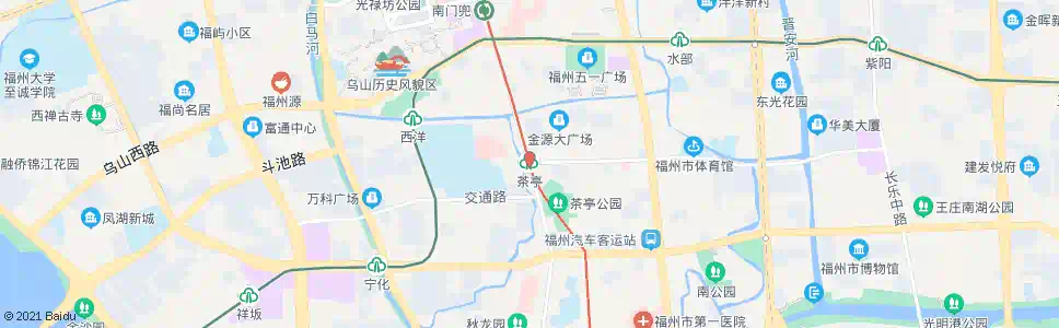 福州茶亭站_公交站地图_福州公交_妙搜公交查询2025