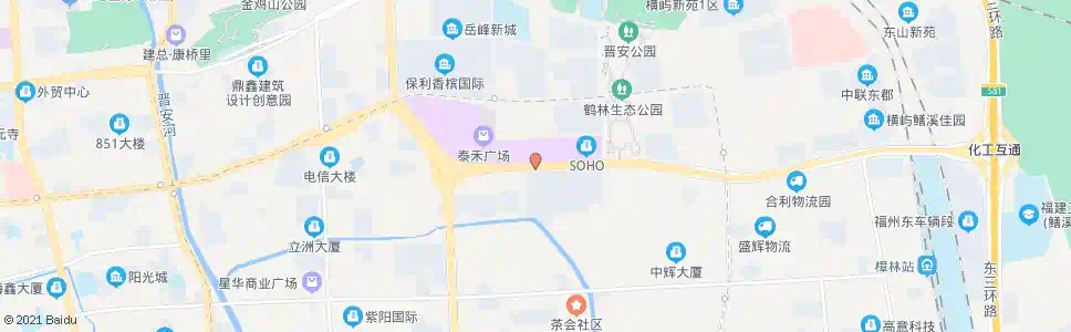 福州香开新城_公交站地图_福州公交_妙搜公交查询2025