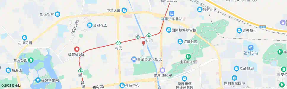 福州福园花园_公交站地图_福州公交_妙搜公交查询2025