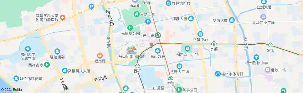 福州乌山路口_公交站地图_福州公交_妙搜公交查询2025
