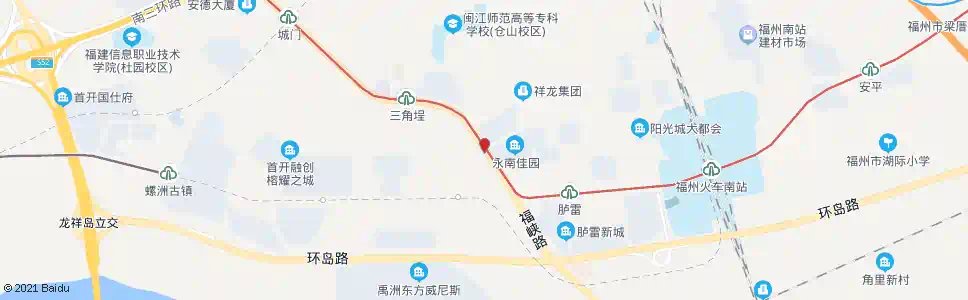 福州螺城路口_公交站地图_福州公交_妙搜公交查询2025