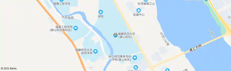 福州大学城师大校区_公交站地图_福州公交_妙搜公交查询2025