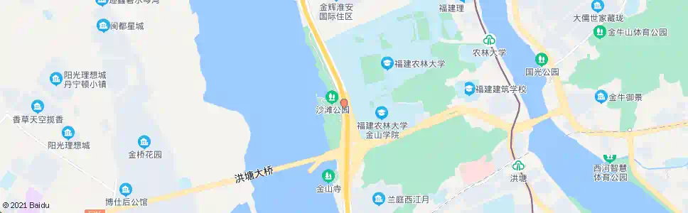 福州洪塘大桥北_公交站地图_福州公交_妙搜公交查询2025