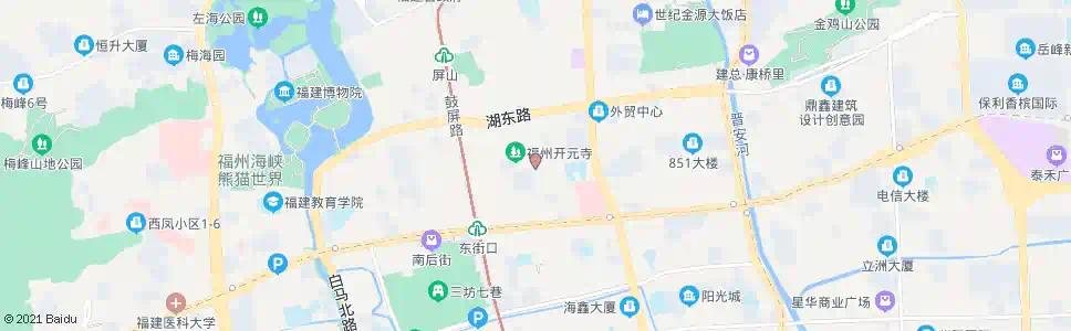 福州开元寺(福州市中医院)_公交站地图_福州公交_妙搜公交查询2025