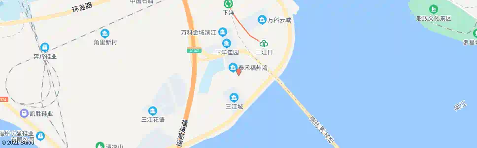 福州洋下村_公交站地图_福州公交_妙搜公交查询2025