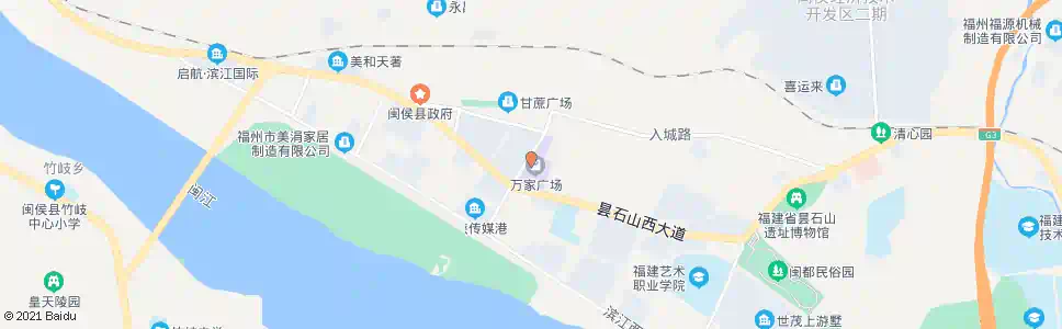 福州万家广场_公交站地图_福州公交_妙搜公交查询2025
