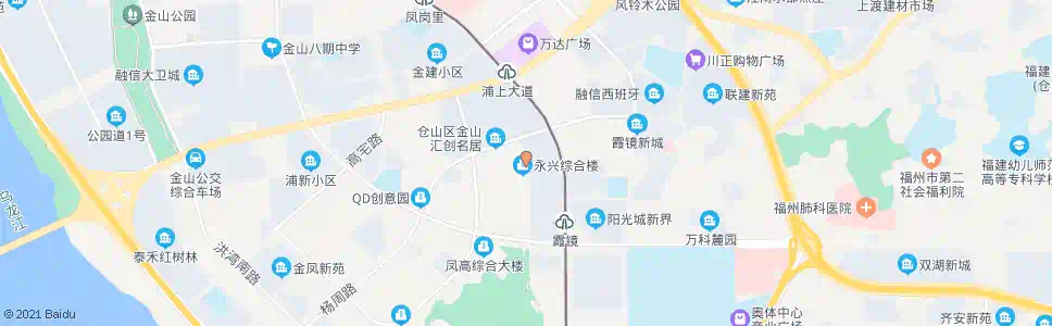 福州金霞小区_公交站地图_福州公交_妙搜公交查询2025