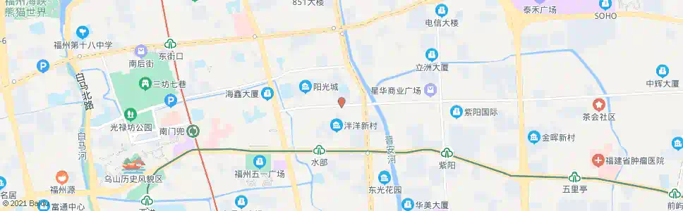 福州双子星大厦_公交站地图_福州公交_妙搜公交查询2025