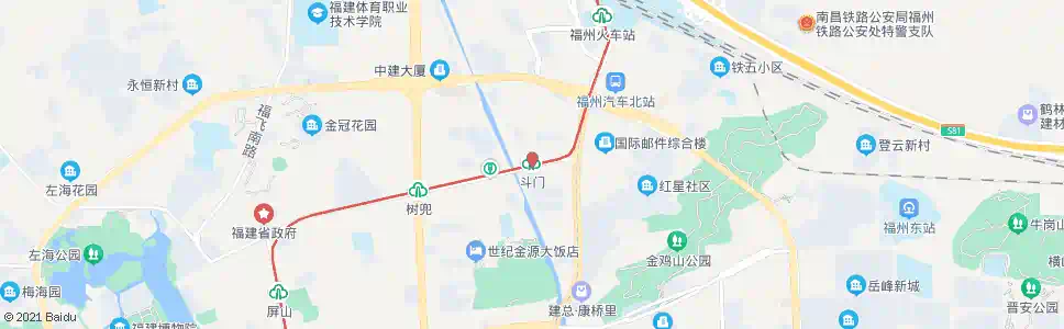 福州斗门站_公交站地图_福州公交_妙搜公交查询2025