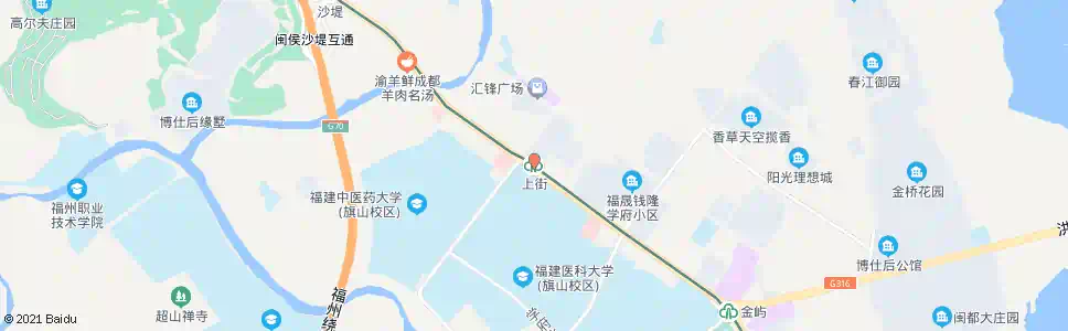 福州上街_公交站地图_福州公交_妙搜公交查询2025