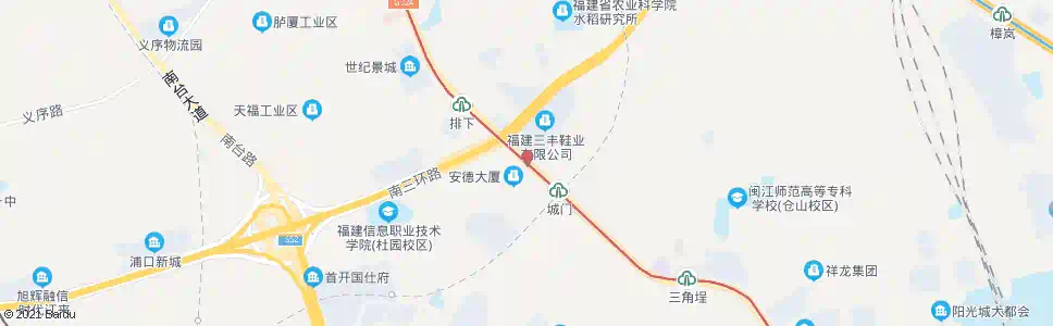 福州城门三丰_公交站地图_福州公交_妙搜公交查询2025