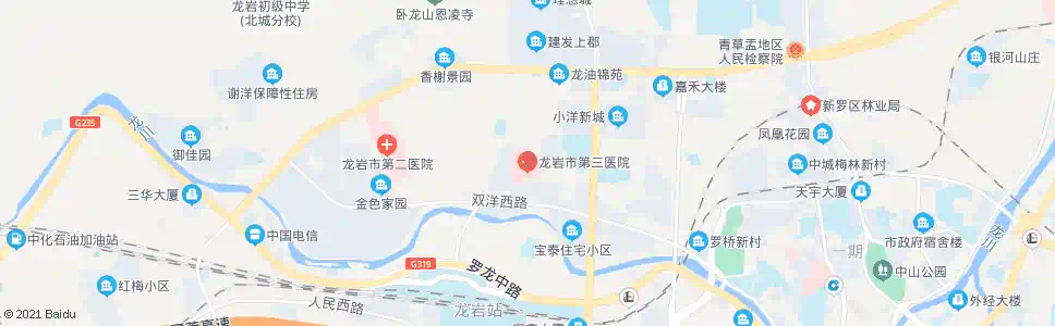 龙岩第三医院_公交站地图_龙岩公交_妙搜公交查询2025