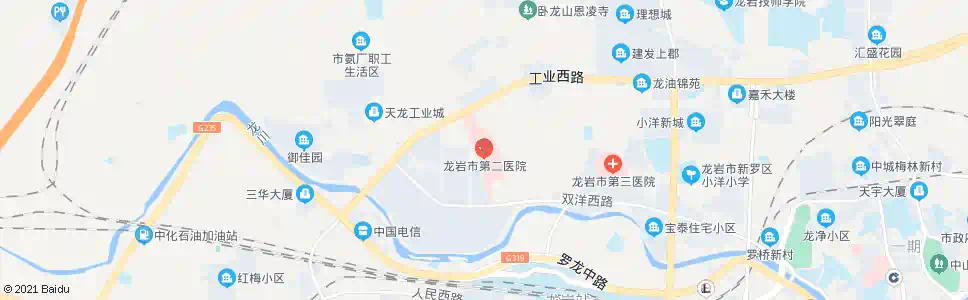 龙岩第二医院_公交站地图_龙岩公交_妙搜公交查询2025