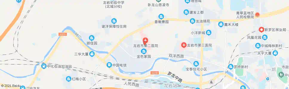 龙岩新院门诊部_公交站地图_龙岩公交_妙搜公交查询2025