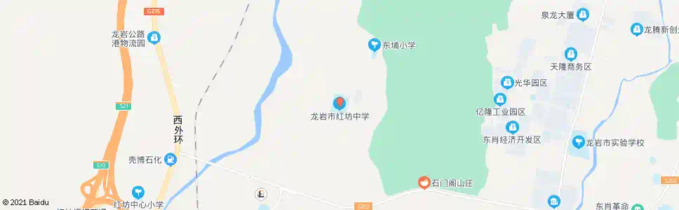 龙岩红坊中学_公交站地图_龙岩公交_妙搜公交查询2025