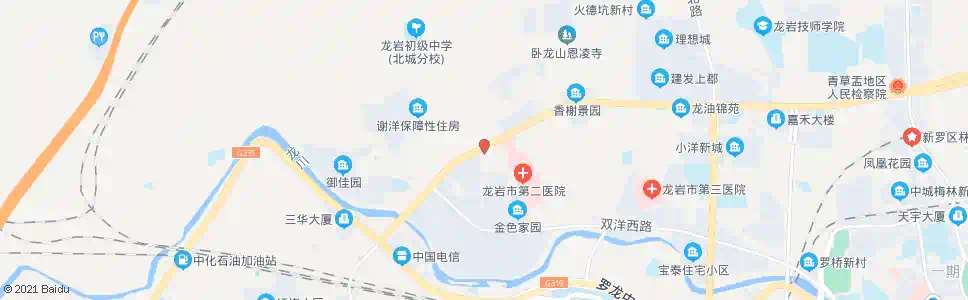 龙岩二院交易城分院_公交站地图_龙岩公交_妙搜公交查询2025