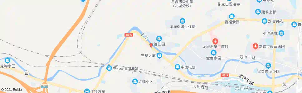 龙岩御佳园_公交站地图_龙岩公交_妙搜公交查询2025