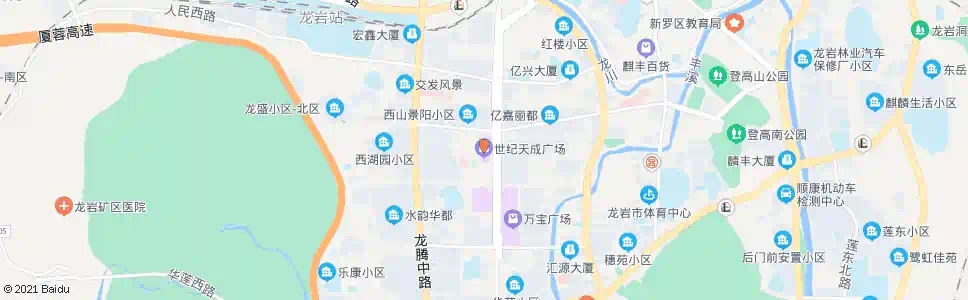 龙岩世纪天城_公交站地图_龙岩公交_妙搜公交查询2025