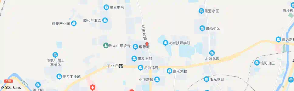 龙岩理想城_公交站地图_龙岩公交_妙搜公交查询2025